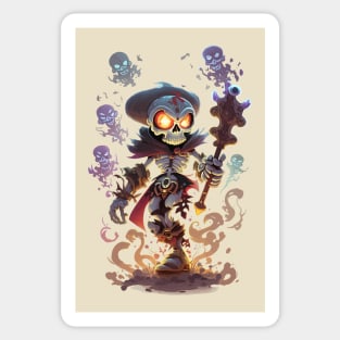 Skeletoon Wizard Sticker